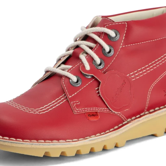 Kick Hi Leather Alternative voor volwassenen, unisex, rood