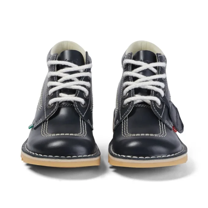 Kick Hi-leren laars voor volwassen dames, marineblauw