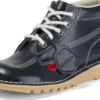 Kick Hi-leren laars voor volwassen dames, marineblauw