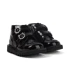 Kick Hi Meadow lakschoenen voor babymeisjes, zwart