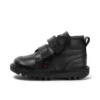 Kick Hi Roll voor babyjongens, leer, zwart