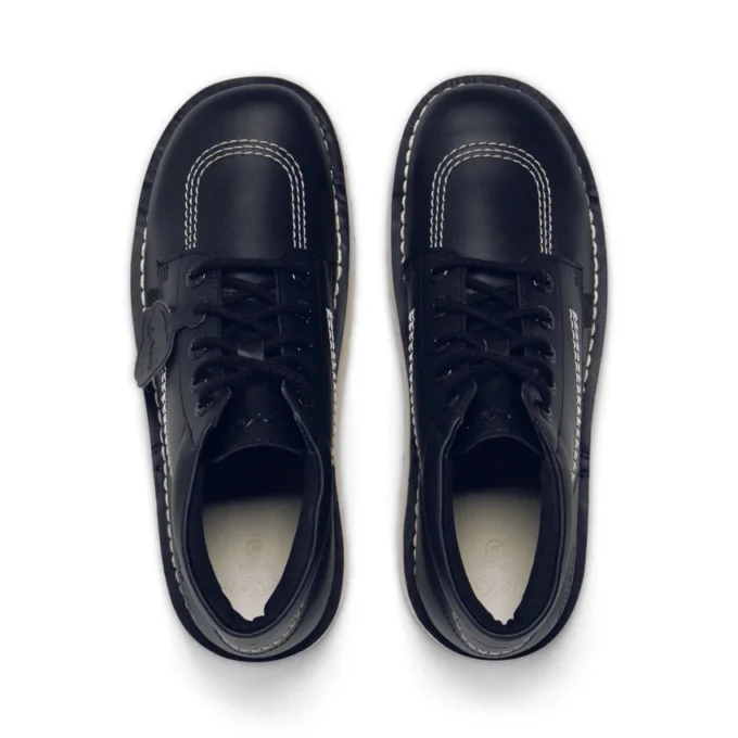 Kick Hi Stack voor volwassenen, unisex, leer, alternatief, zwart