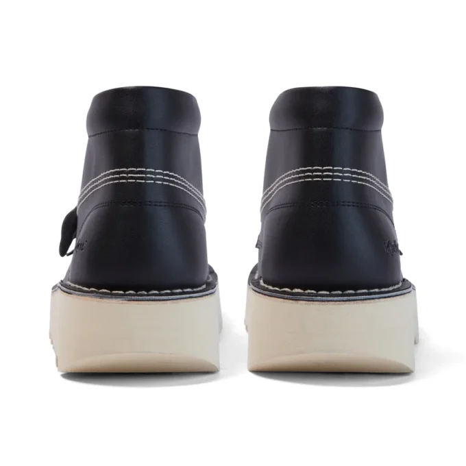 Kick Hi Stack voor volwassenen, unisex, leer, alternatief, zwart