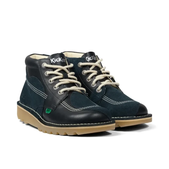 Kick Hi Stitch-laarzen voor volwassenen, unisex, marineblauw