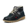 Kick Hi Stitch-laarzen voor volwassenen, unisex, marineblauw
