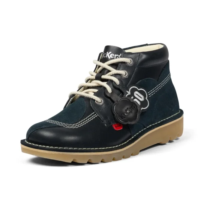 Kick Hi Stitch-laarzen voor volwassenen, unisex, marineblauw