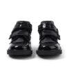Kick Hi Vel Brogue lakschoenen voor babymeisjes, zwart