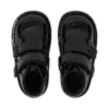 Kick Hi Vel Brogue lakschoenen voor babymeisjes, zwart