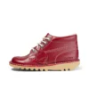 Kick Hi voor volwassen dames, leer, rood