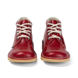 Kick Hi voor volwassen dames, leer, rood