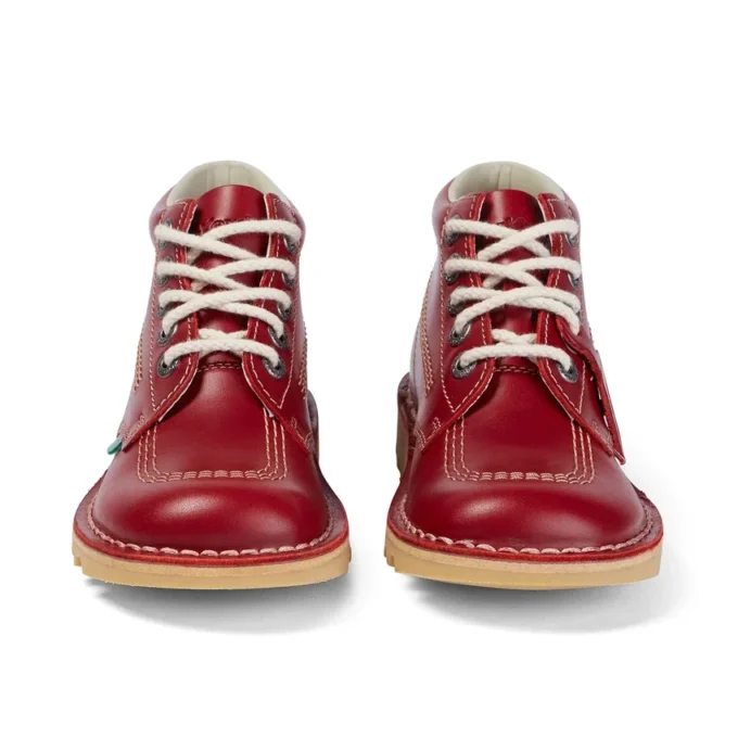 Kick Hi voor volwassen dames, leer, rood