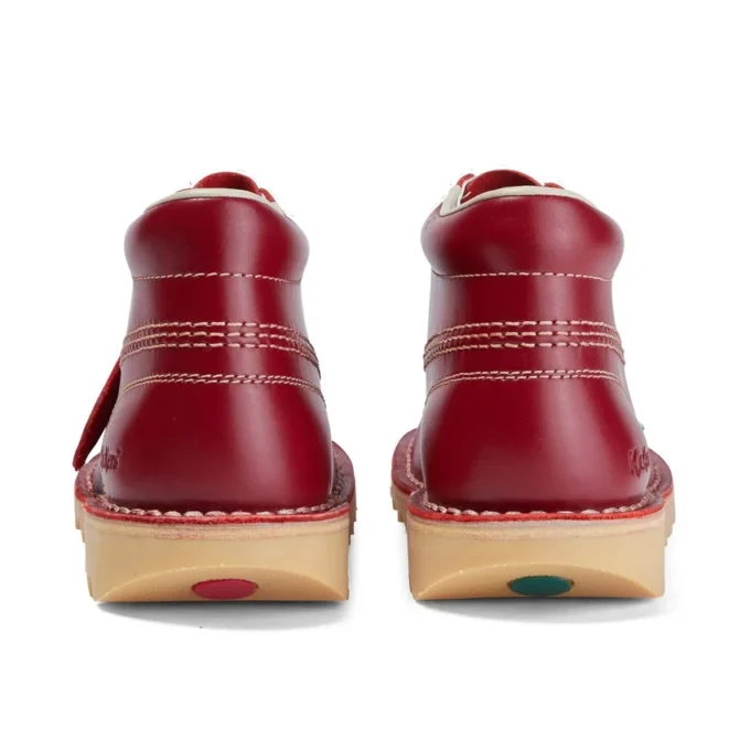 Kick Hi voor volwassen dames, leer, rood