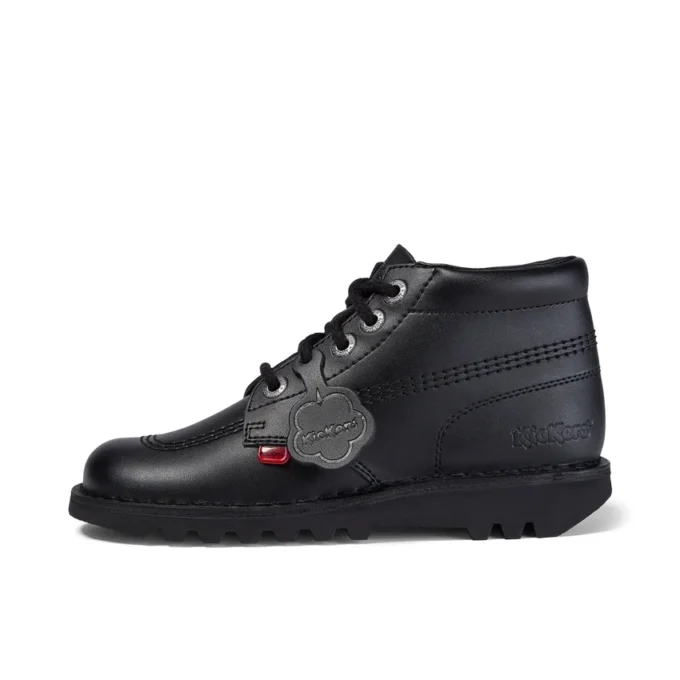 Kick Hi voor volwassen dames, leer, zwart