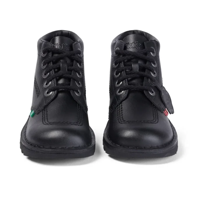 Kick Hi voor volwassen dames, leer, zwart