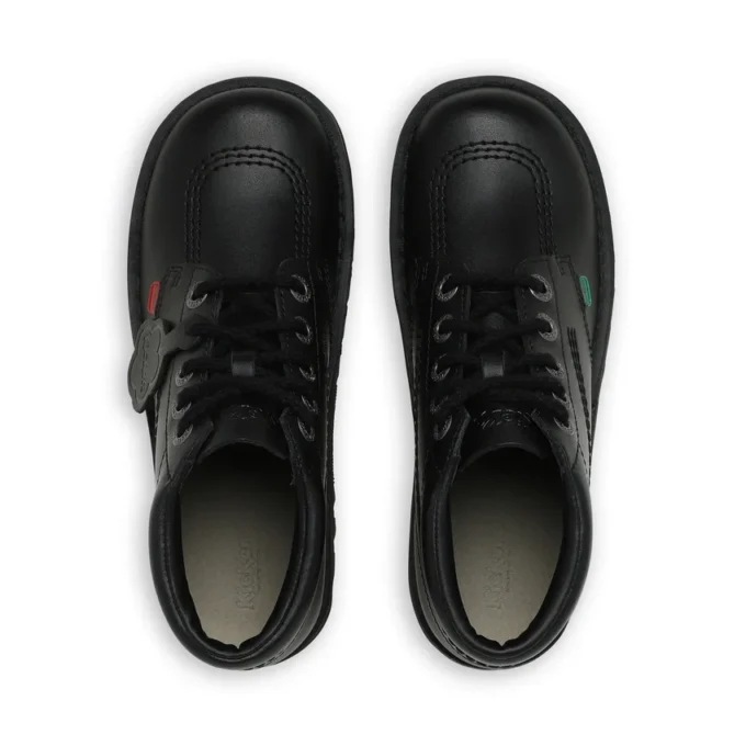 Kick Hi voor volwassen dames, leer, zwart