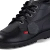 Kick Hi voor volwassen dames, leer, zwart