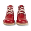 Kick Hi voor volwassen heren, leer, rood