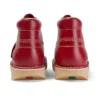 Kick Hi voor volwassen heren, leer, rood