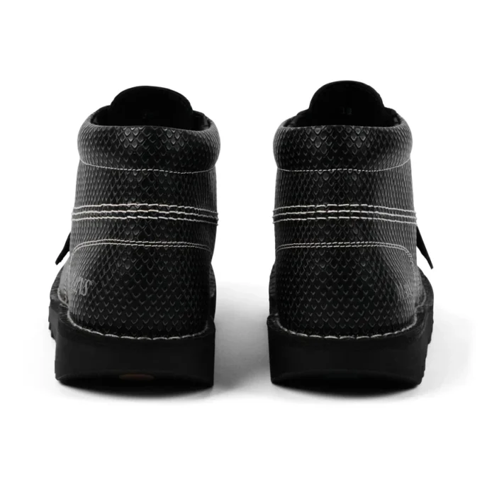 Kick Hi voor volwassenen, unisex, generfd leer, Mains, grijs