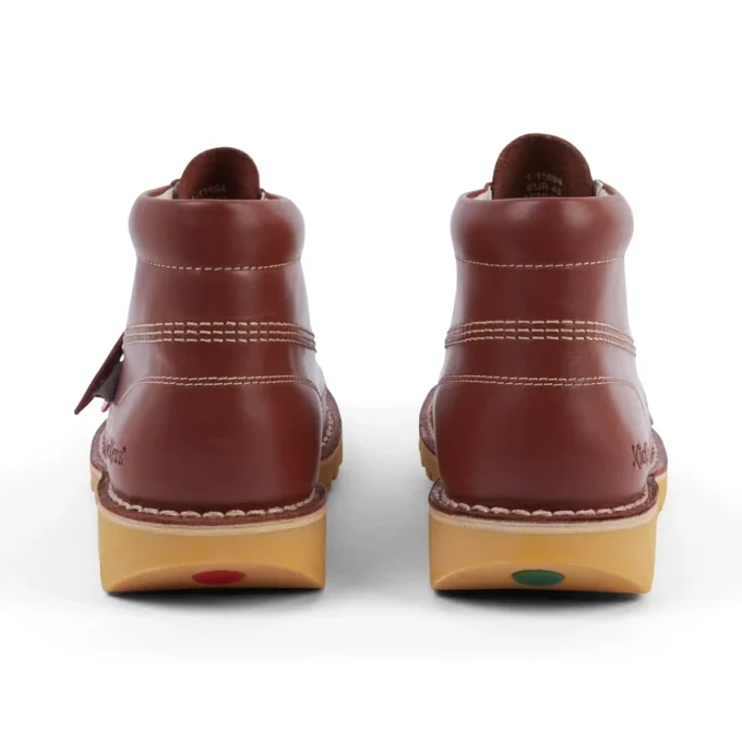 Kick Hi voor volwassenen, unisex, leer, donkerbruin