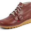 Kick Hi voor volwassenen, unisex, leer, donkerbruin
