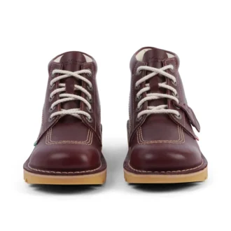 Kick Hi voor volwassenen, unisex, leer, donkerrood