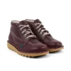 Kick Hi voor volwassenen, unisex, leer, donkerrood