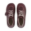 Kick Hi voor volwassenen, unisex, leer, donkerrood