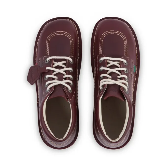 Kick Hi voor volwassenen, unisex, leer, donkerrood