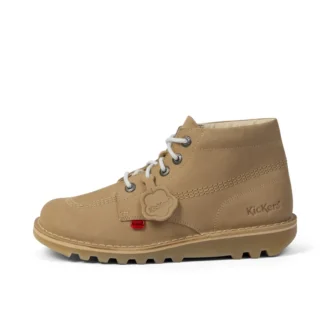 Kick Hi voor volwassenen, unisex, leer, zandkleur