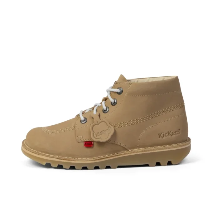 Kick Hi voor volwassenen, unisex, leer, zandkleur