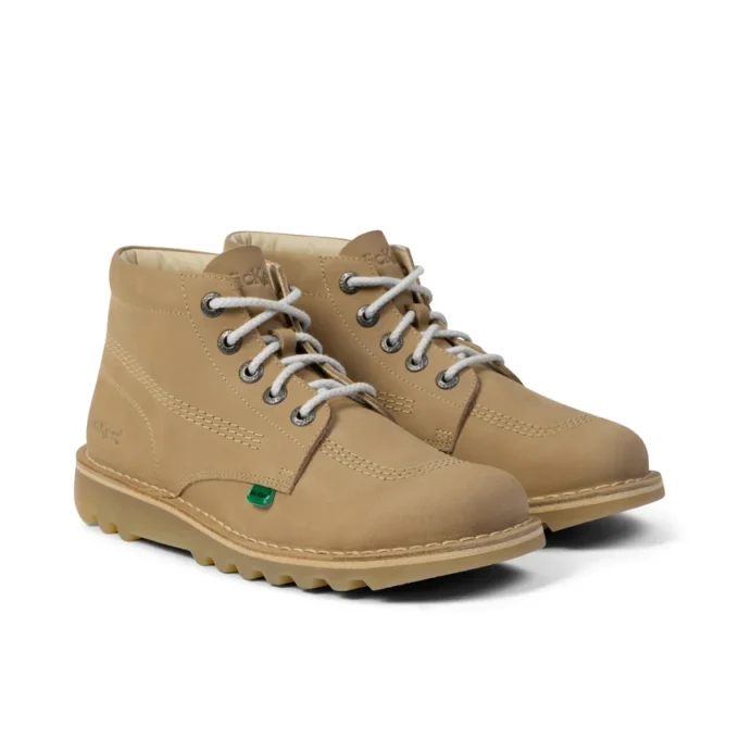 Kick Hi voor volwassenen, unisex, leer, zandkleur