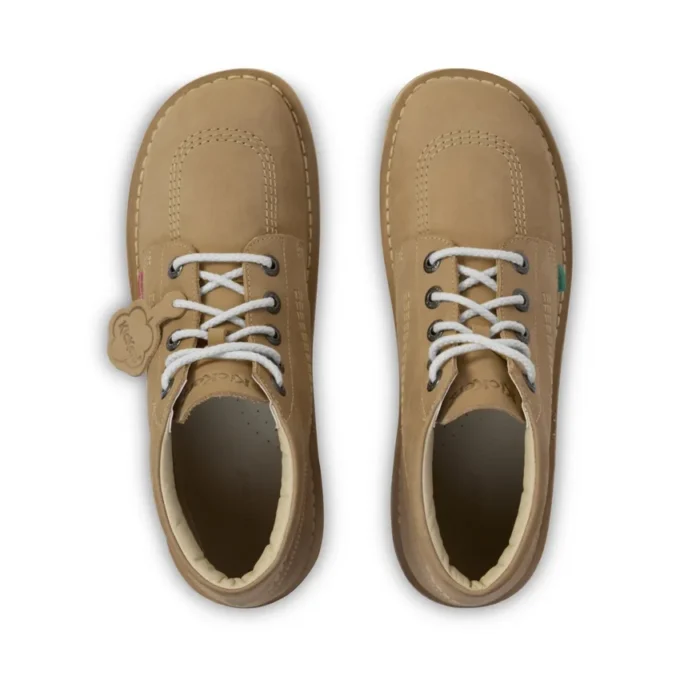 Kick Hi voor volwassenen, unisex, leer, zandkleur