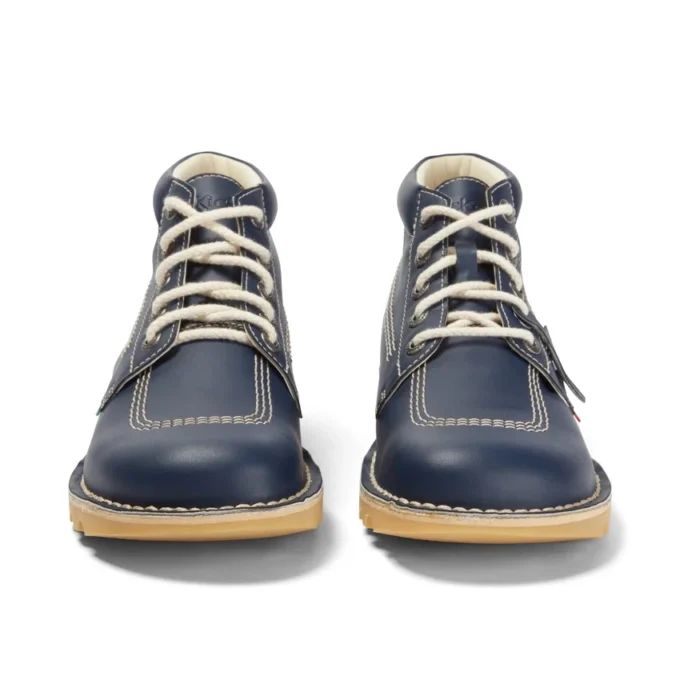Kick Hi voor volwassenen, unisex, leeralternatief, marineblauw