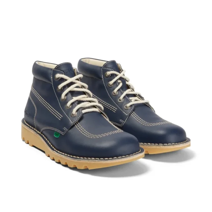 Kick Hi voor volwassenen, unisex, leeralternatief, marineblauw