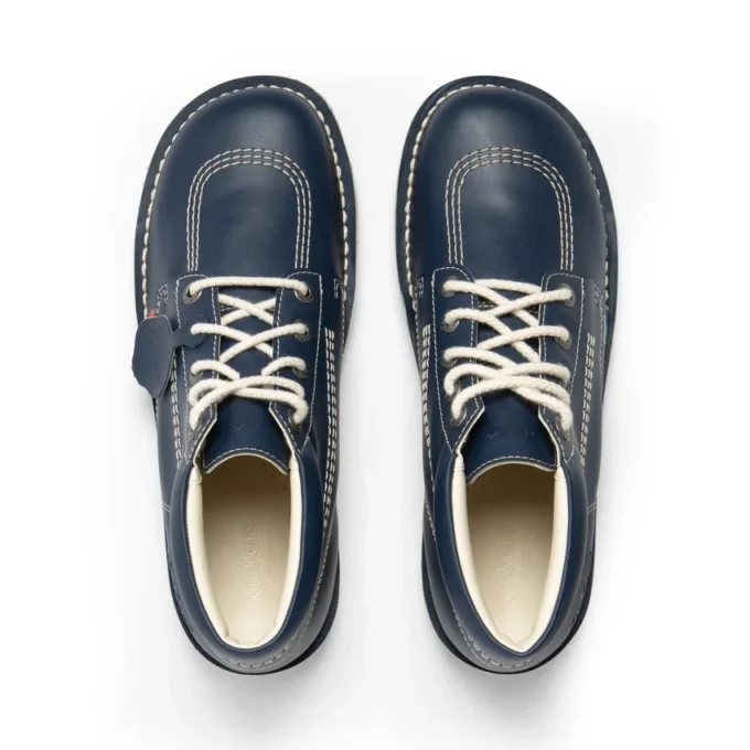 Kick Hi voor volwassenen, unisex, leeralternatief, marineblauw