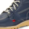 Kick Hi voor volwassenen, unisex, leeralternatief, marineblauw