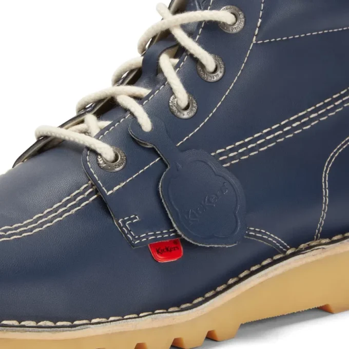 Kick Hi voor volwassenen, unisex, leeralternatief, marineblauw