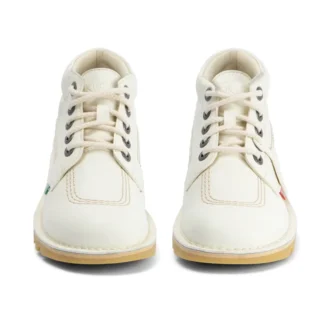 Kick Hi voor volwassenen, unisex, leeralternatief, wit