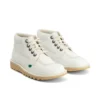 Kick Hi voor volwassenen, unisex, leeralternatief, wit