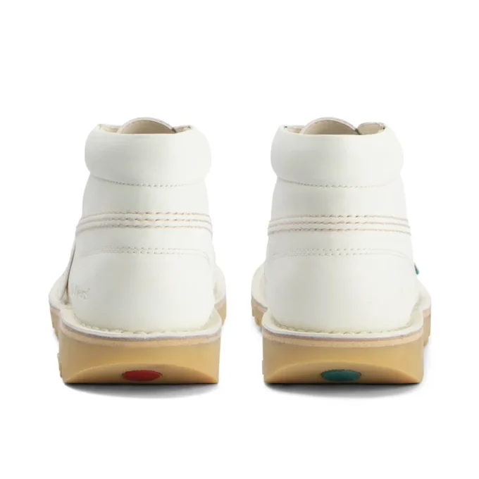 Kick Hi voor volwassenen, unisex, leeralternatief, wit