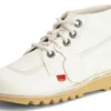Kick Hi voor volwassenen, unisex, leeralternatief, wit