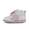 Kick Hi Wave leer wit voor babymeisjes