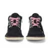 Kick Hi Winter-laarzen van nubuck voor babymeisjes, zwart