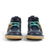 Kick Hi ZigZag-laarzen voor babyjongens, leer, marineblauw