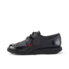 Kick Lo Brogue voor volwassen dames, zwart leer