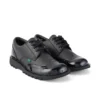 Kick Lo Brogue voor volwassen dames, zwart leer