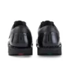 Kick Lo Brogue voor volwassen dames, zwart leer
