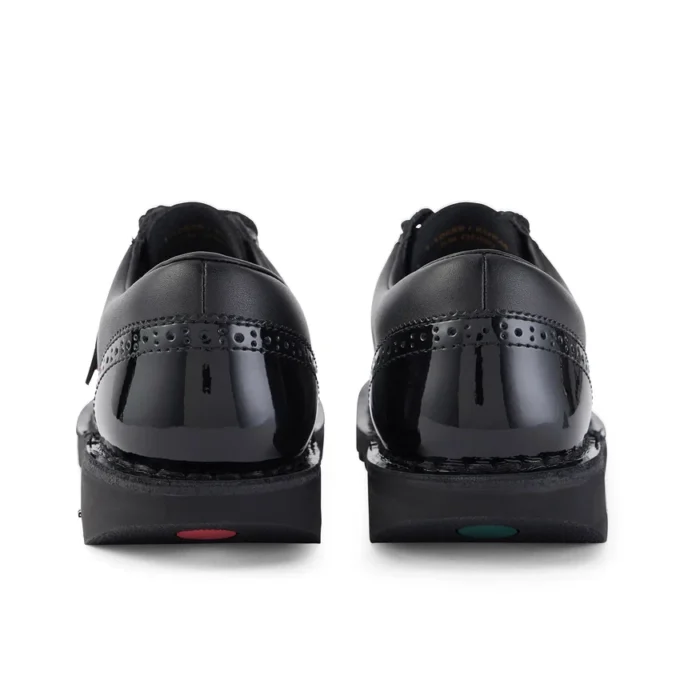 Kick Lo Brogue voor volwassen dames, zwart leer