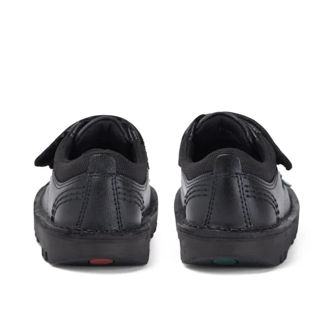 Kick Lo Scuff voor babyjongens, leer, zwart